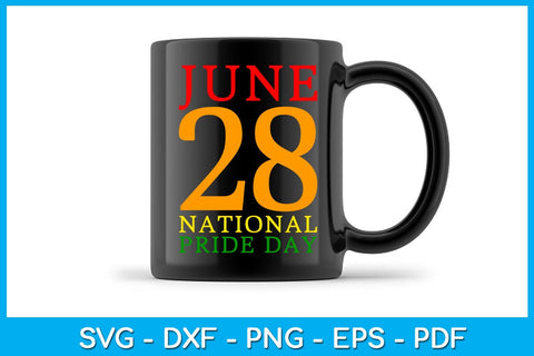 June 28 National Pride Day Pride Month SVG PNG PDF Cut File SVG Creativedesigntee 
