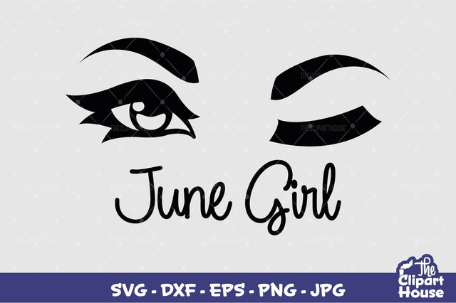 June Girl SVG The Clipart House 