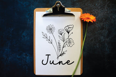 june wildflower svg design SVG sk.swapon Roy 