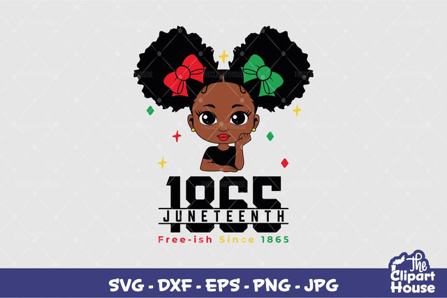 Juneteenth 1865 Black Girl SVG The Clipart House 