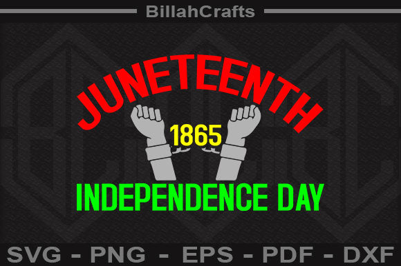 Juneteenth 1865 Independence Day SVG File SVG BillahCrafts 