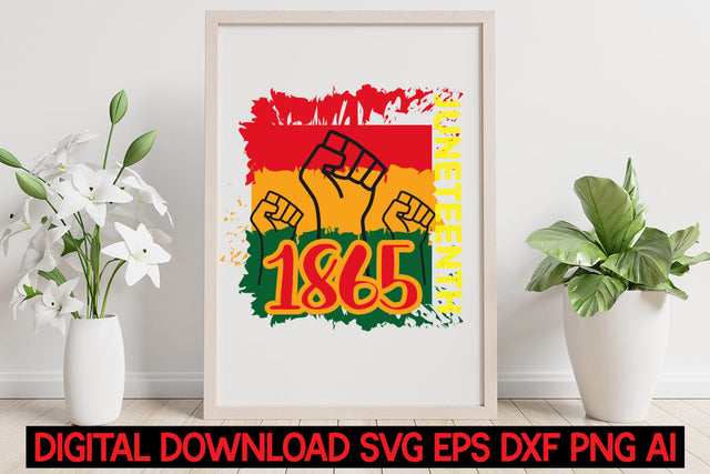 Juneteenth 1865 svg cut file SVG Blessedprint 