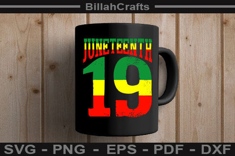 Juneteenth 19 Svg File for Cricut sublimation SVG BillahCrafts 