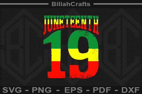 Juneteenth 19 Svg File for Cricut sublimation SVG BillahCrafts 