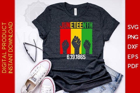 Juneteenth 6.19.1865 SVG PNG PDF Cut File SVG Creativedesigntee 