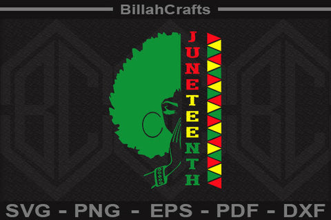 Juneteenth Afro African American SVG File SVG BillahCrafts 
