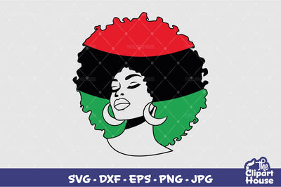 Juneteenth Afro Woman 2 SVG The Clipart House 