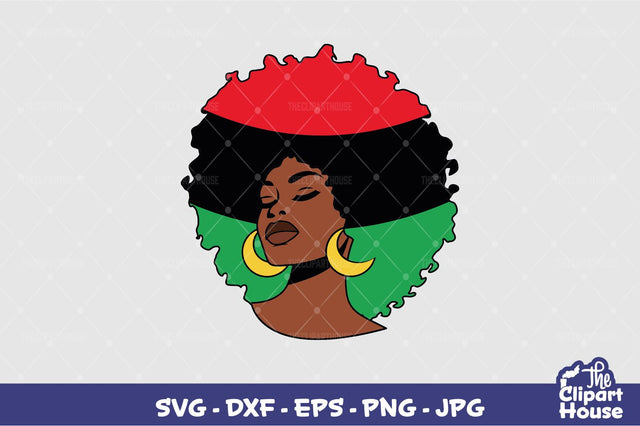 Juneteenth Afro Woman SVG The Clipart House 