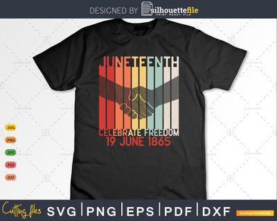 Juneteenth Ancestors Black Pride African American June 19 SVG Silhouette File 