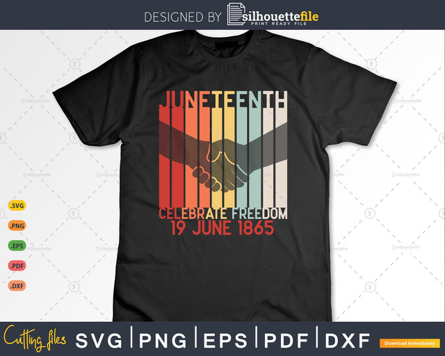 Juneteenth Ancestors Black Pride African American June 19 SVG Silhouette File 