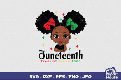 Juneteenth Black Girl SVG The Clipart House 