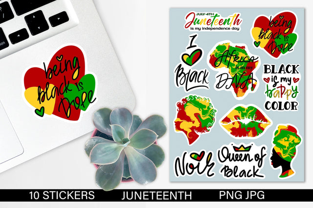 Juneteenth Bundle | Black History Month Sticker Pack | BLM Sublimation Pfiffen's World 