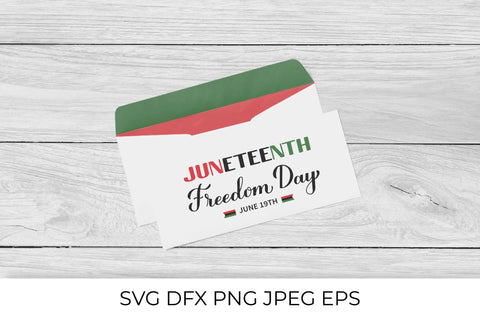 Juneteenth calligraphy lettering. Freedom Day SVG LaBelezoka 