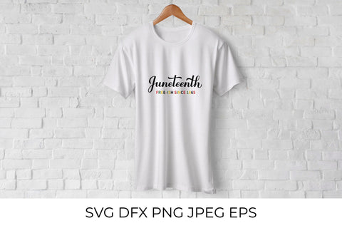 Juneteenth calligraphy lettering. Freedom Day SVG LaBelezoka 