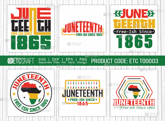 Juneteenth Free Ish Since 1865 SVG Cut File | Juneteenth Free Ish Since 1865 Bundle | Black History | Independence Day | African American Quote Design | ETC T00003 SVG ETC Craft 