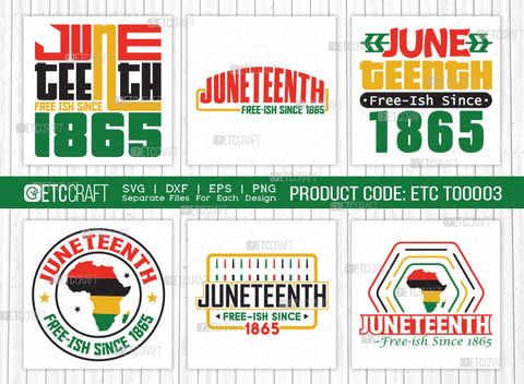 Juneteenth Free Ish Since 1865 SVG Cut File | Juneteenth Free Ish Since 1865 Bundle | Black History | Independence Day | African American Quote Design | ETC T00003 SVG ETC Craft 