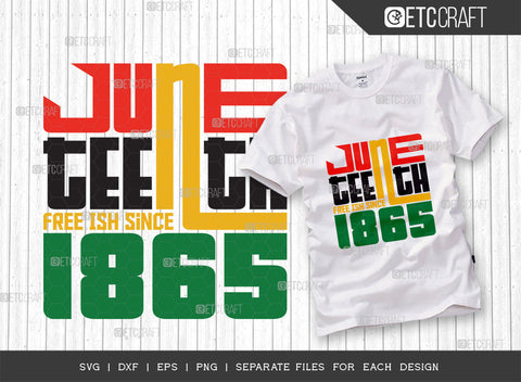 Juneteenth Free Ish Since 1865 SVG Cut File | Juneteenth Free Ish Since 1865 Bundle | Black History | Independence Day | African American Quote Design | ETC T00003 SVG ETC Craft 