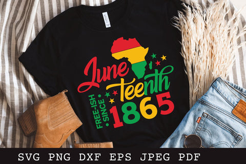 Juneteenth Free-ish Since 1865 SVG Cut File SVG Shine Green Art 