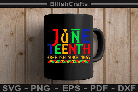 Juneteenth Free-ish Since 1865 SVG File SVG BillahCrafts 