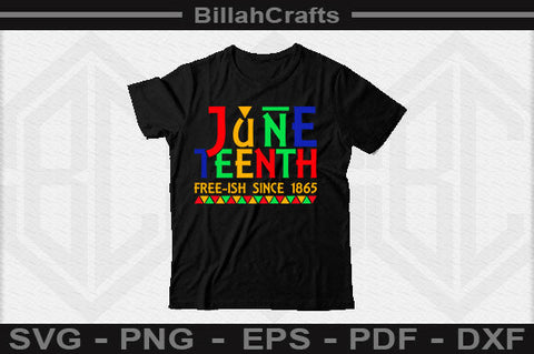 Juneteenth Free-ish Since 1865 SVG File SVG BillahCrafts 
