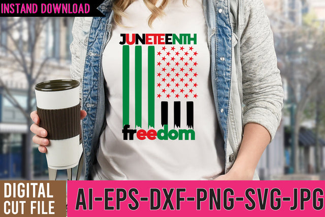 Juneteenth Freedom SVG Cut File SVG BlackCatsMedia 