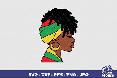 Juneteenth Headwrap Woman SVG The Clipart House 