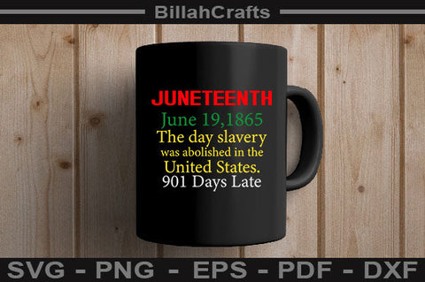 Juneteenth June 19, 1865, The Day Slavery SVG File SVG BillahCrafts 