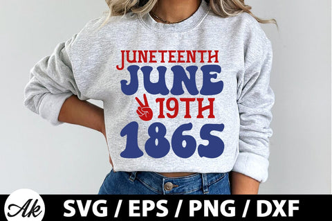Juneteenth june 19th 1865 Retro SVG SVG akazaddesign 