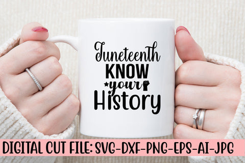 Juneteenth Know Your History SVG Cut File SVG Syaman 