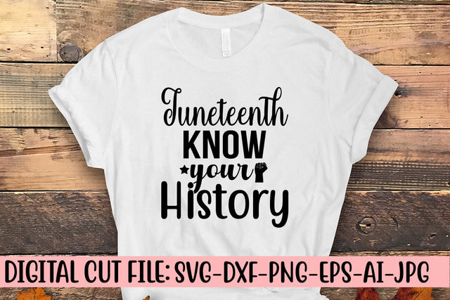 Juneteenth Know Your History SVG Cut File SVG Syaman 