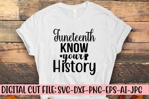 Juneteenth Know Your History SVG Cut File SVG Syaman 
