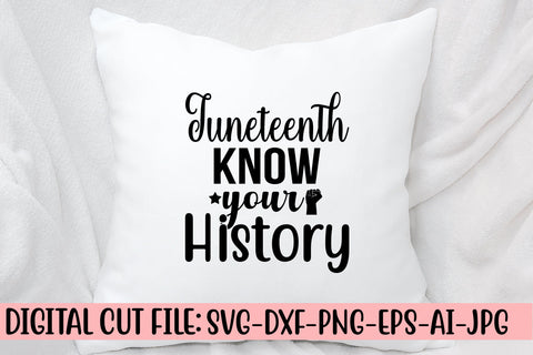 Juneteenth Know Your History SVG Cut File SVG Syaman 