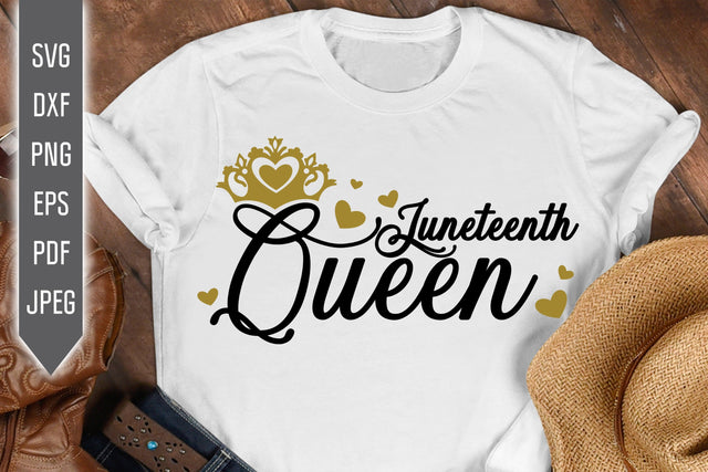 Juneteenth Queen Svg. Juneteenth Svg. Black Queen Svg. Black Lives Matter Svg. June 19 Svg. Juneteenth Shirt. Cricut, Silhouette, dxf, eps SVG Mint And Beer Creations 