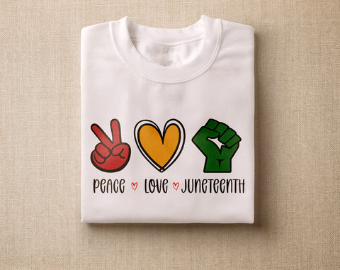 Juneteenth Quotes SVG Bundle, 6 Designs, Peace Love Juneteenth SVG, Know Your History SVG, Black And Proud SVG, Free-ish Since 1865 SVG SVG HappyDesignStudio 