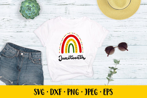 Juneteenth rainbow SVG. African American holiday design SVG LaBelezoka 