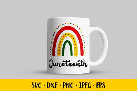 Juneteenth rainbow SVG. African American holiday design SVG LaBelezoka 