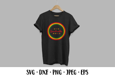 Juneteenth round sign SVG. Afro American Freedom Day SVG LaBelezoka 