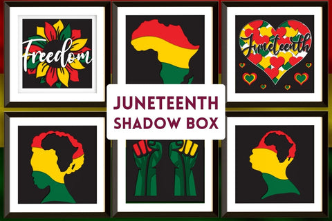 Juneteenth Shadow Box SVG SvgOcean 