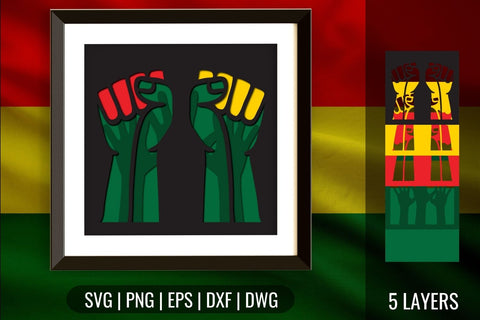 Juneteenth Shadow Box SVG SvgOcean 