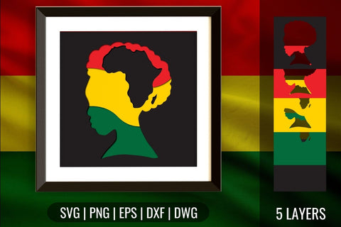 Juneteenth Shadow Box SVG SvgOcean 