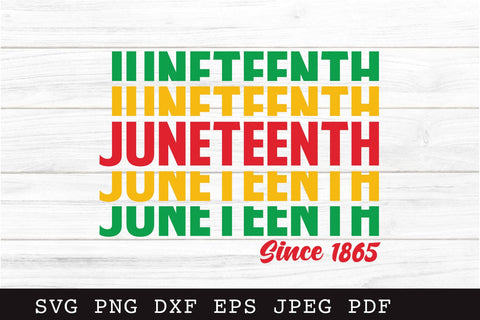 Juneteenth Since 1865 SVG Cut File SVG Shine Green Art 