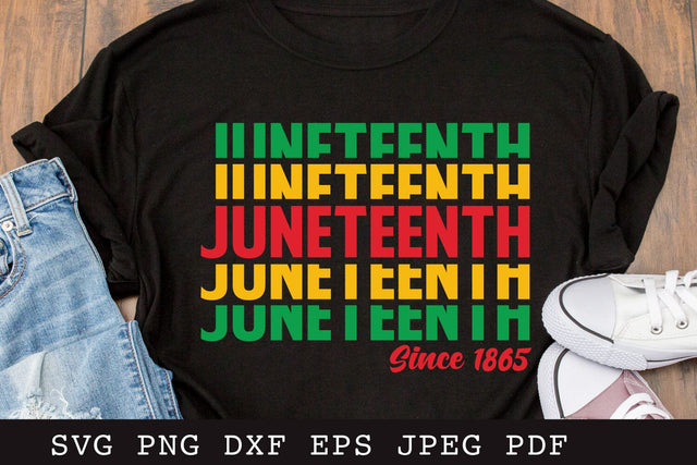 Juneteenth Since 1865 SVG Cut File SVG Shine Green Art 
