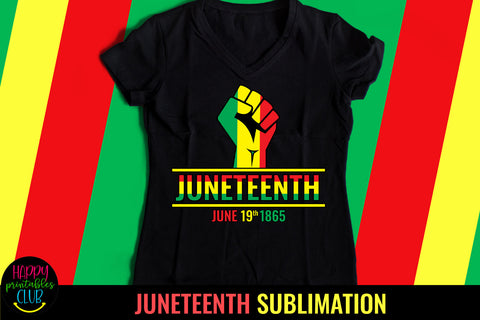 Juneteenth Sublimation- Black History Sublimation PNG Sublimation Happy Printables Club 