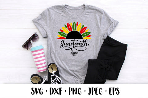 Juneteenth sunflower round sign SVG, African American holiday SVG LaBelezoka 