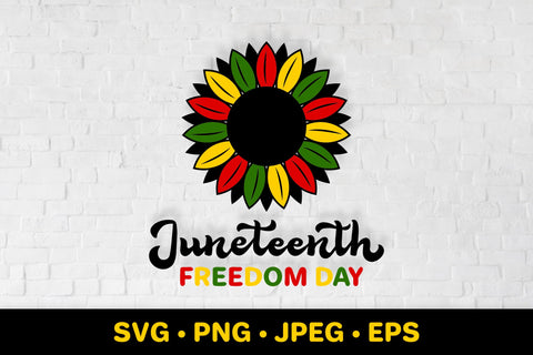 Juneteenth sunflower SVG, African American holiday SVG LaBelezoka 