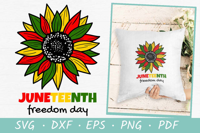 Juneteenth sunflower SVG | Black history month SVG SVG Irina Ostapenko 
