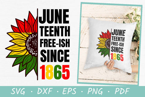 Juneteenth sunflower SVG | Black history month SVG SVG Irina Ostapenko 