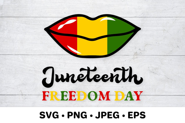 Juneteenth SVG, Black girl lips. African American holiday SVG LaBelezoka 