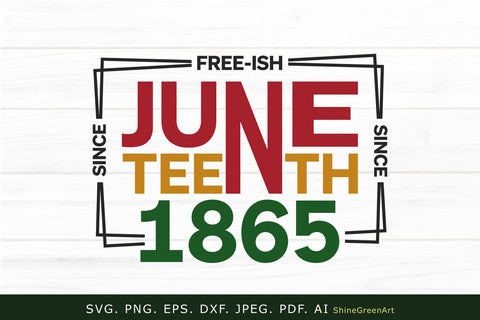 Juneteenth SVG | Black History Month SVG Cut File SVG Shine Green Art 