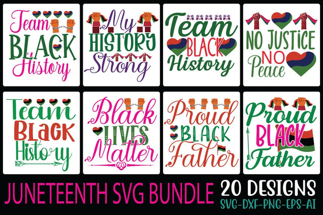 JUNETEENTH SVG BUNDLE SVG Cut File SVG Studio Innate 